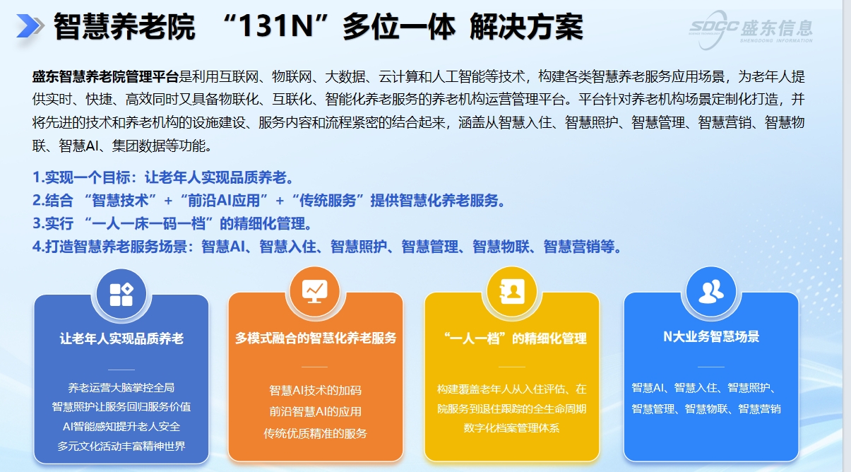 智慧养老院系统平台:盛东信息智能化养老解决方案 智慧养老院系统平台:盛东信息智能化养老解决方案